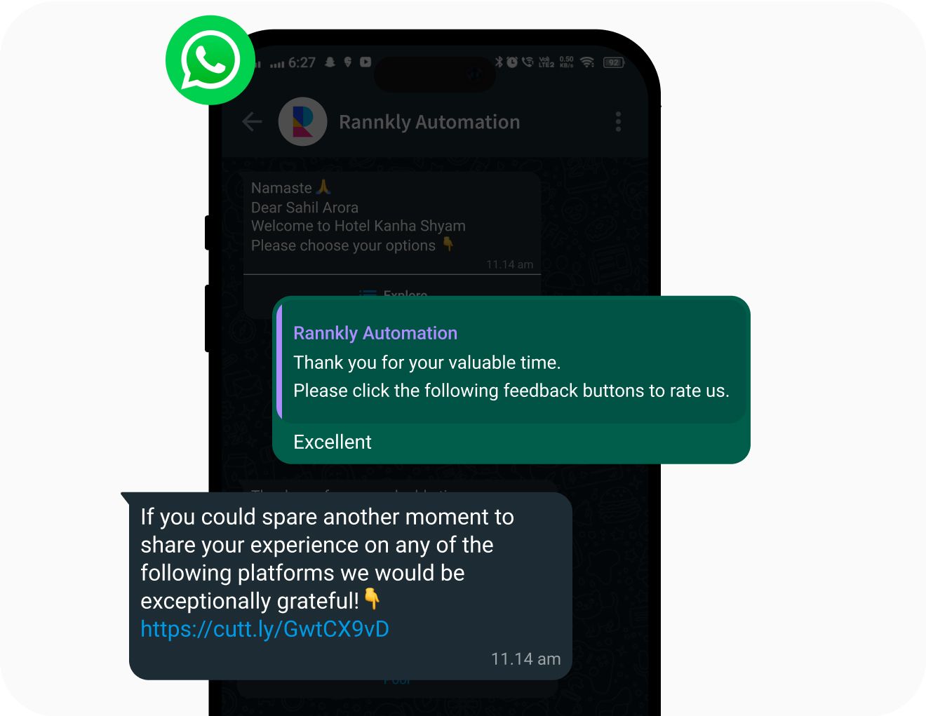 Interactive chatbot interface for user engagement